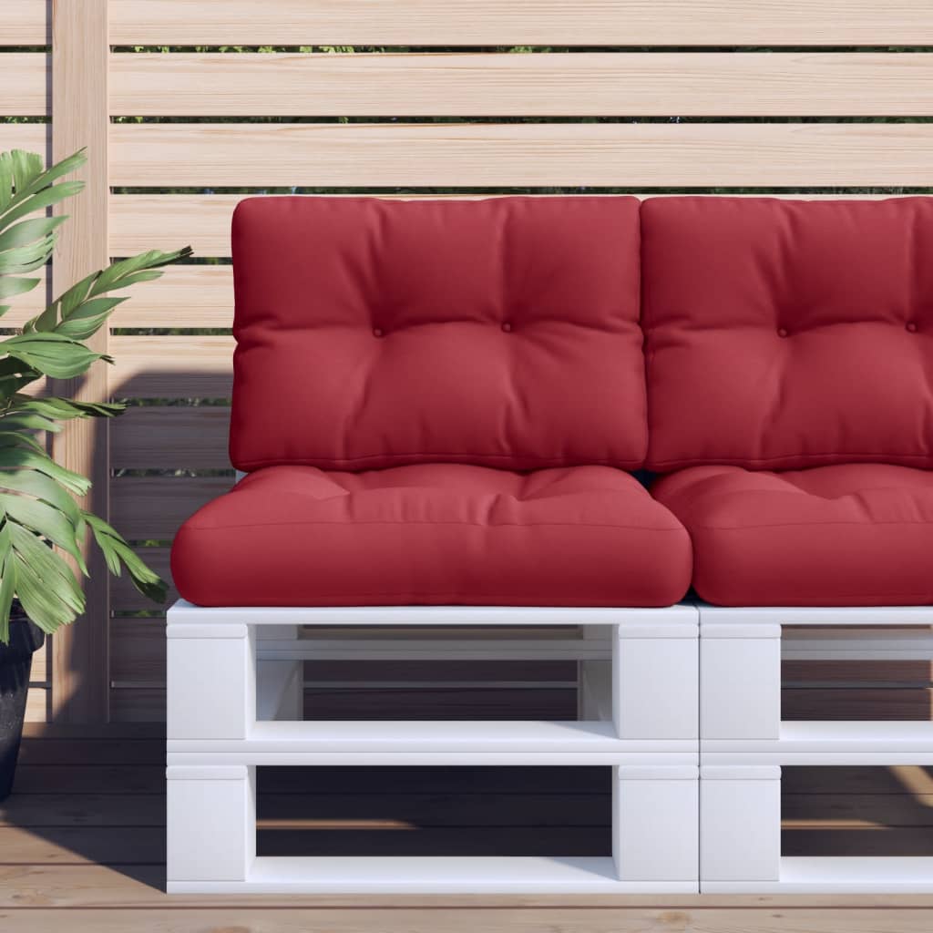 vidaXL Palletkussens 2 st stof antracietkleurig