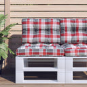 vidaXL Palletkussens 2 st stof antracietkleurig