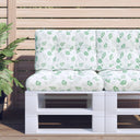 vidaXL Palletkussens 2 st stof antracietkleurig
