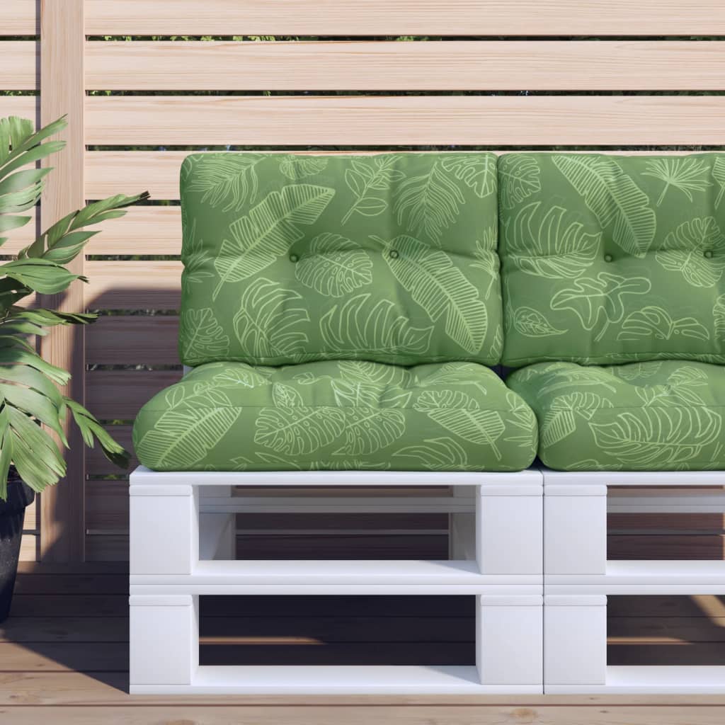 vidaXL Palletkussens 2 st stof antracietkleurig