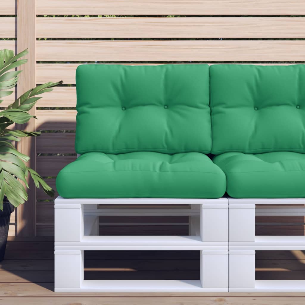 vidaXL Palletkussens 2 st stof antracietkleurig