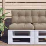 vidaXL Palletkussens 2 st stof antracietkleurig