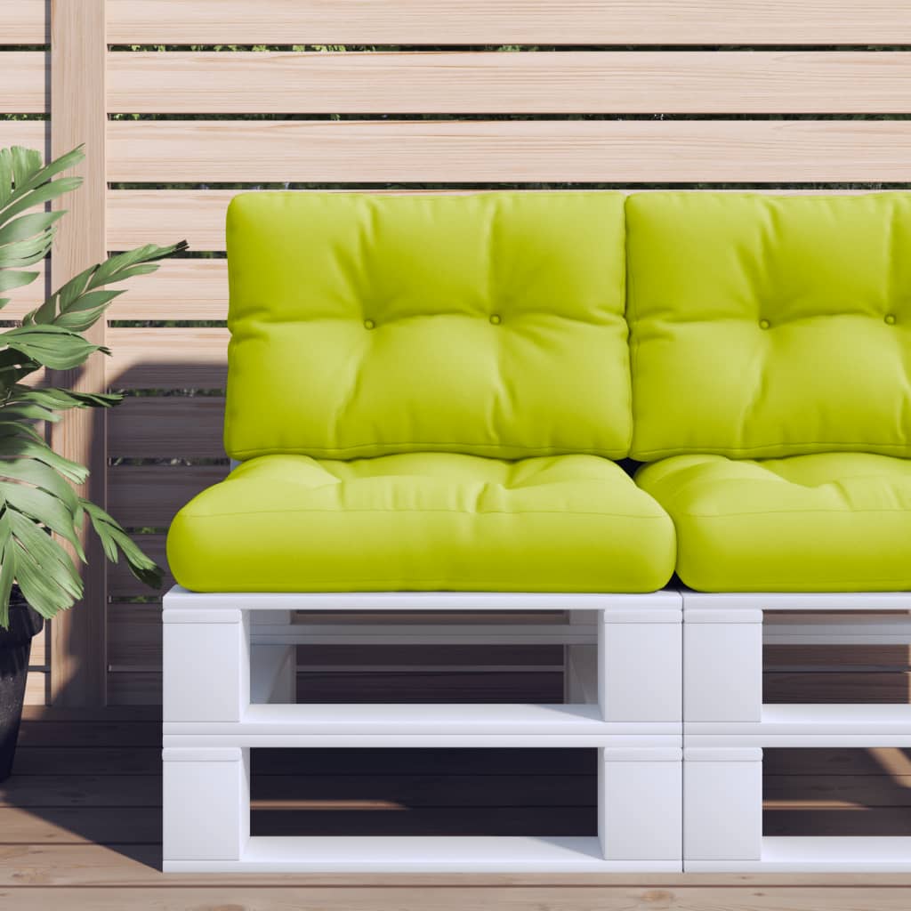 vidaXL Palletkussens 2 st stof antracietkleurig