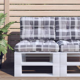 vidaXL Palletkussens 2 st stof antracietkleurig