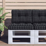vidaXL Palletkussens 2 st stof antracietkleurig