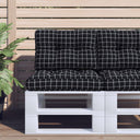 vidaXL Palletkussens 2 st stof antracietkleurig