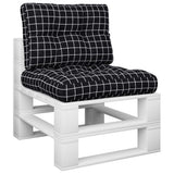 vidaXL Palletkussens 2 st stof antracietkleurig