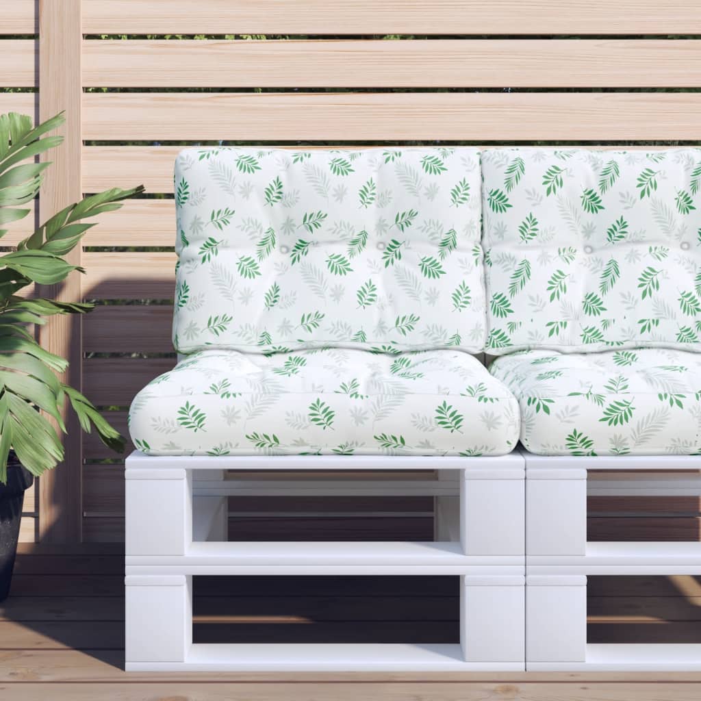 vidaXL Palletkussens 2 st stof antracietkleurig