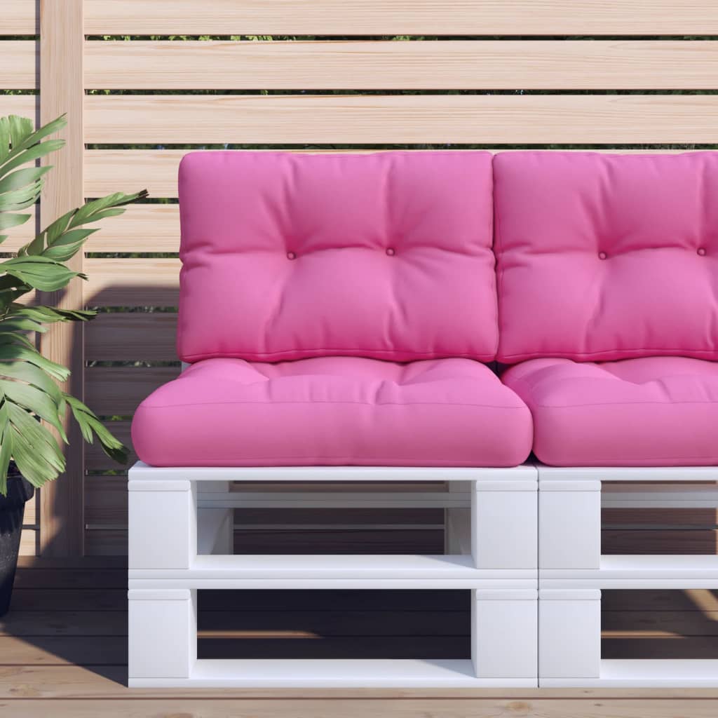 vidaXL Palletkussens 2 st stof antracietkleurig