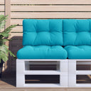 vidaXL Palletkussens 2 st stof antracietkleurig