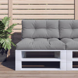vidaXL Palletkussens 2 st stof antracietkleurig