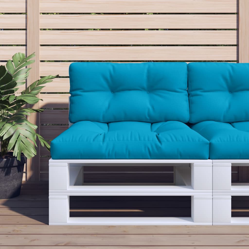 vidaXL Palletkussens 2 st stof antracietkleurig