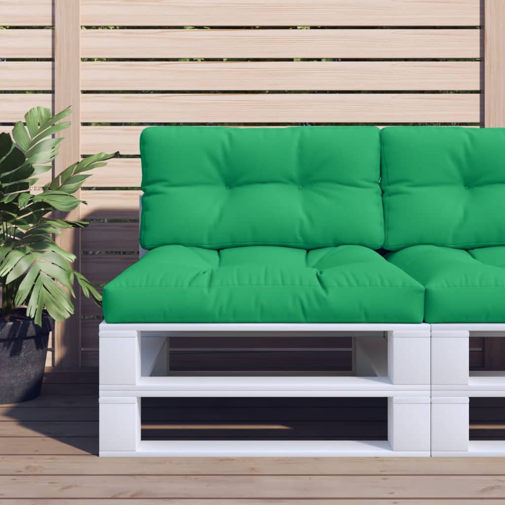 vidaXL Palletkussens 2 st stof antracietkleurig