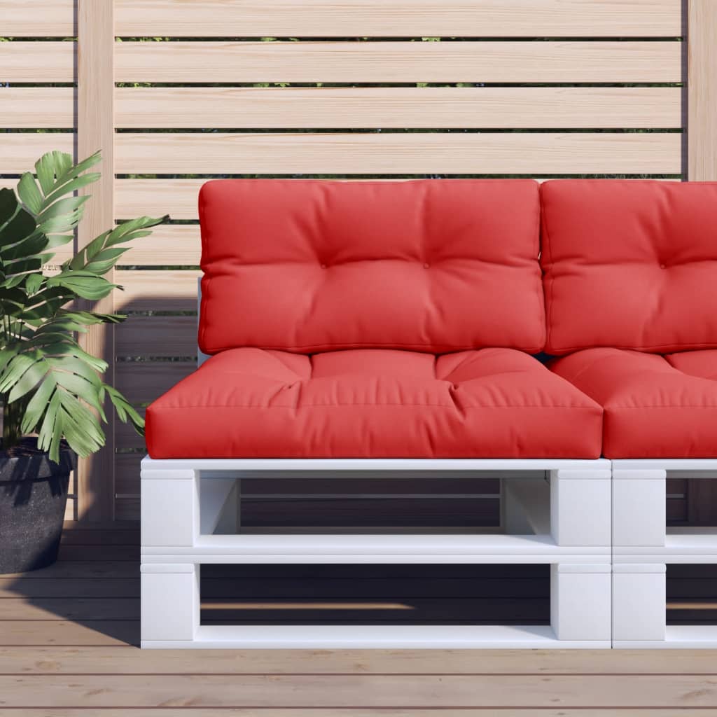 vidaXL Palletkussens 2 st stof antracietkleurig