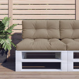vidaXL Palletkussens 2 st stof antracietkleurig