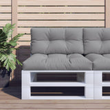 vidaXL Palletkussens 2 st stof antracietkleurig