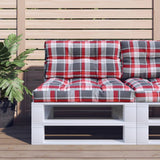 vidaXL Palletkussens 2 st stof antracietkleurig