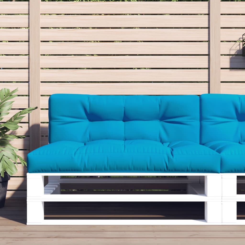 vidaXL Palletkussens 2 st stof antracietkleurig