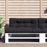 vidaXL Palletkussens 2 st stof antracietkleurig