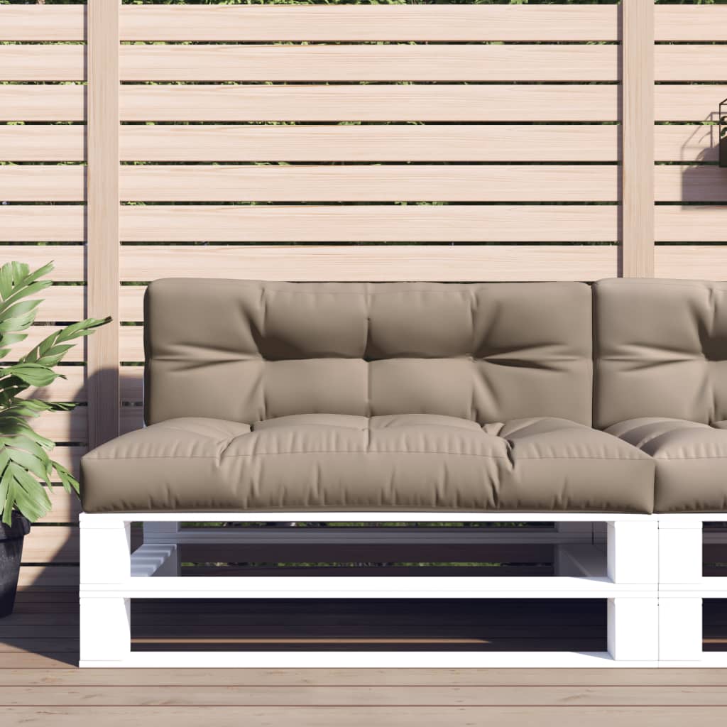 vidaXL Palletkussens 2 st stof antracietkleurig