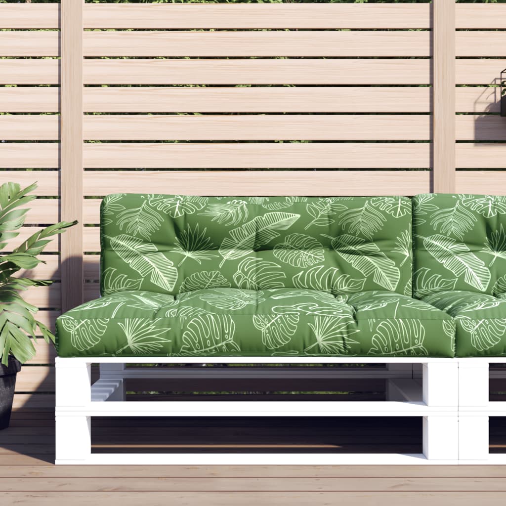 vidaXL Palletkussens 2 st stof antracietkleurig