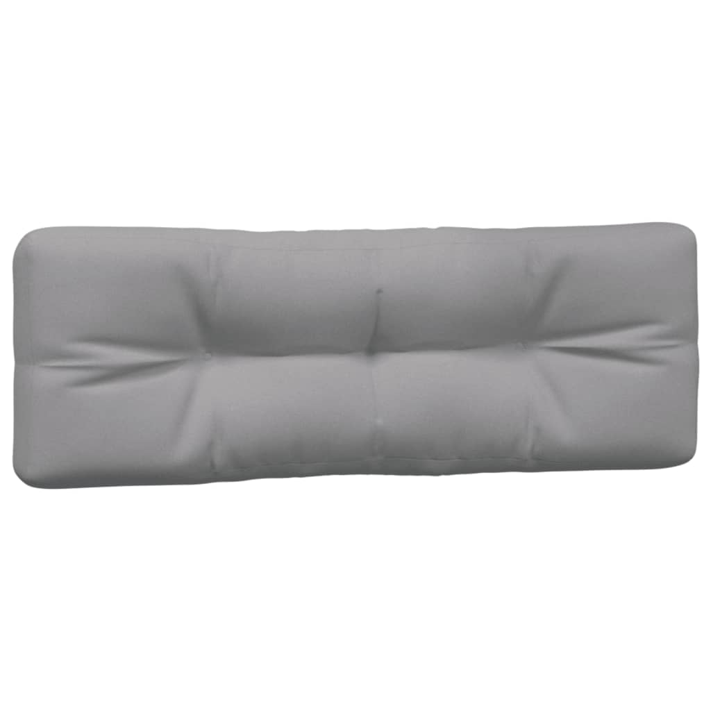 vidaXL Palletkussens 3 st stof grijs