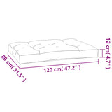 vidaXL Pallet Cushions 5 pcs Fabric Anthracite