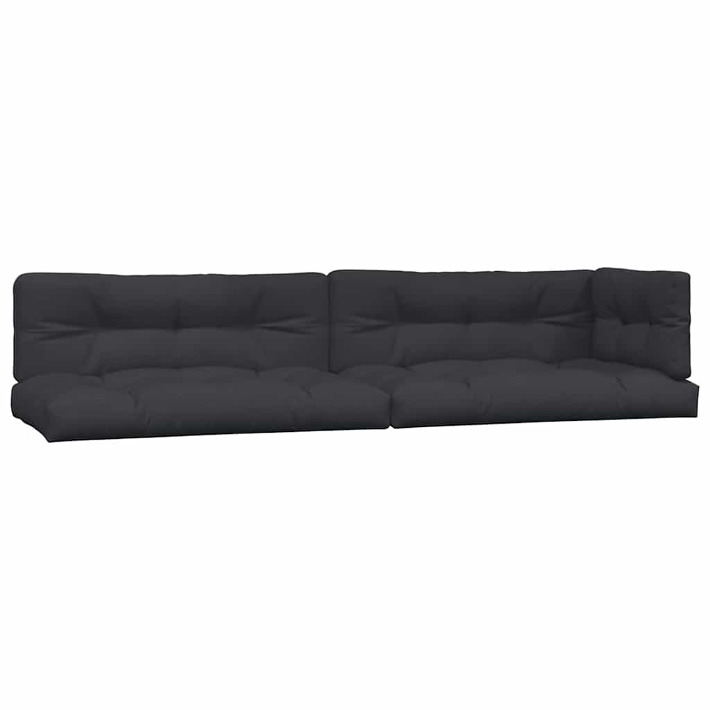 vidaXL Pallet Cushions 5 pcs Fabric Anthracite