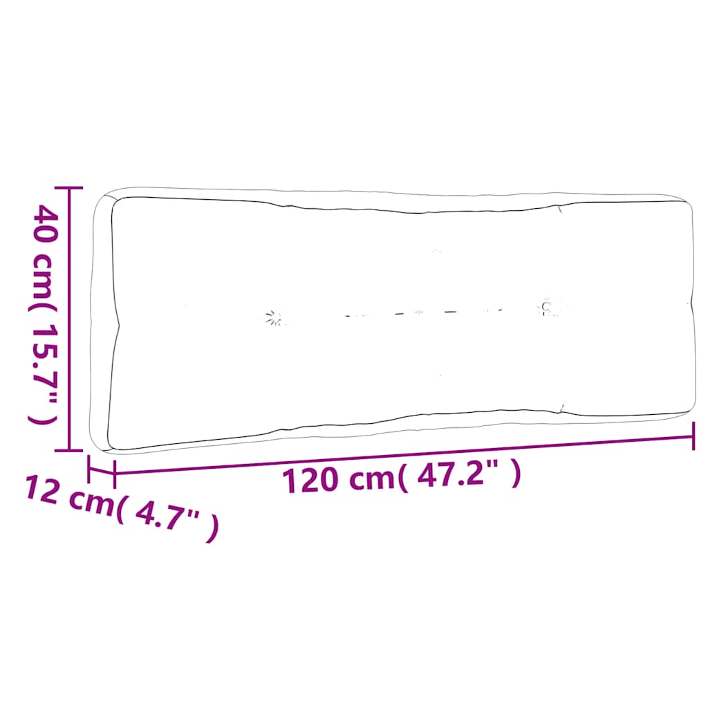 vidaXL Pallet Cushions 5 pcs Fabric Anthracite