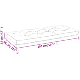 vidaXL Palletkussens 2 st stof antracietkleurig