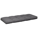 vidaXL Palletkussens 2 st stof antracietkleurig