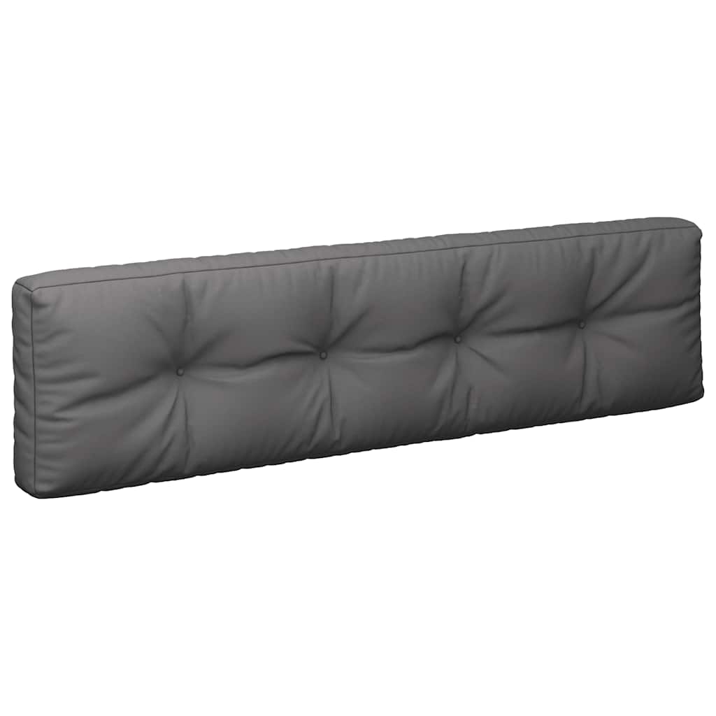 vidaXL Palletkussens 2 st stof antracietkleurig