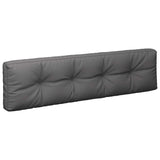 vidaXL Palletkussens 2 st stof antracietkleurig