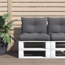vidaXL Pallet Cushions 2 pcs Fabric Anthracite