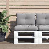 vidaXL Pallet Cushions 2 pcs Fabric Anthracite