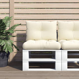 vidaXL Pallet Cushions 2 pcs Fabric Anthracite