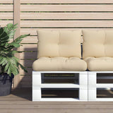 vidaXL Pallet Cushions 2 pcs Fabric Anthracite