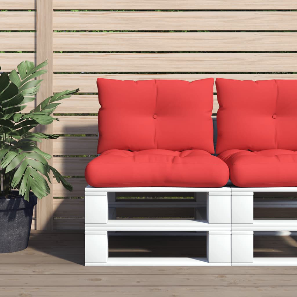 vidaXL Pallet Cushions 2 pcs Fabric Anthracite