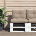 vidaXL Pallet Cushions 2 pcs Fabric Anthracite