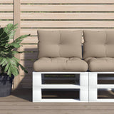 vidaXL Pallet Cushions 2 pcs Fabric Anthracite