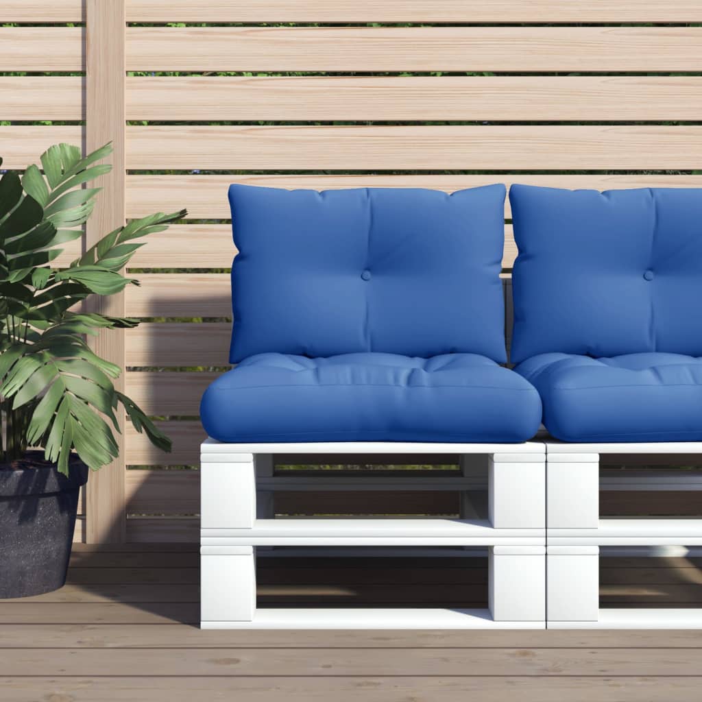 vidaXL Pallet Cushions 2 pcs Fabric Anthracite