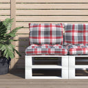 vidaXL Pallet Cushions 2 pcs Fabric Anthracite