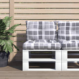 vidaXL Pallet Cushions 2 pcs Fabric Anthracite
