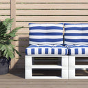 vidaXL Pallet Cushions 2 pcs Fabric Anthracite