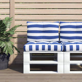 vidaXL Pallet Cushions 2 pcs Fabric Anthracite