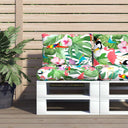 vidaXL Pallet Cushions 2 pcs Fabric Anthracite