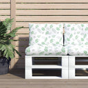 vidaXL Pallet Cushions 2 pcs Fabric Anthracite