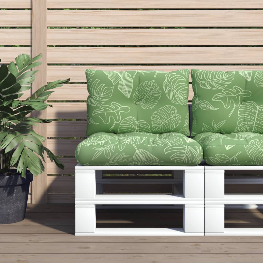 vidaXL Pallet Cushions 2 pcs Fabric Anthracite