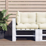 vidaXL Pallet Cushions 2 pcs Fabric Anthracite