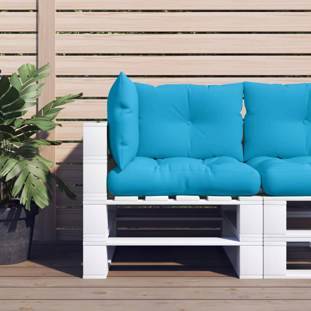 vidaXL Pallet Cushions 2 pcs Fabric Anthracite